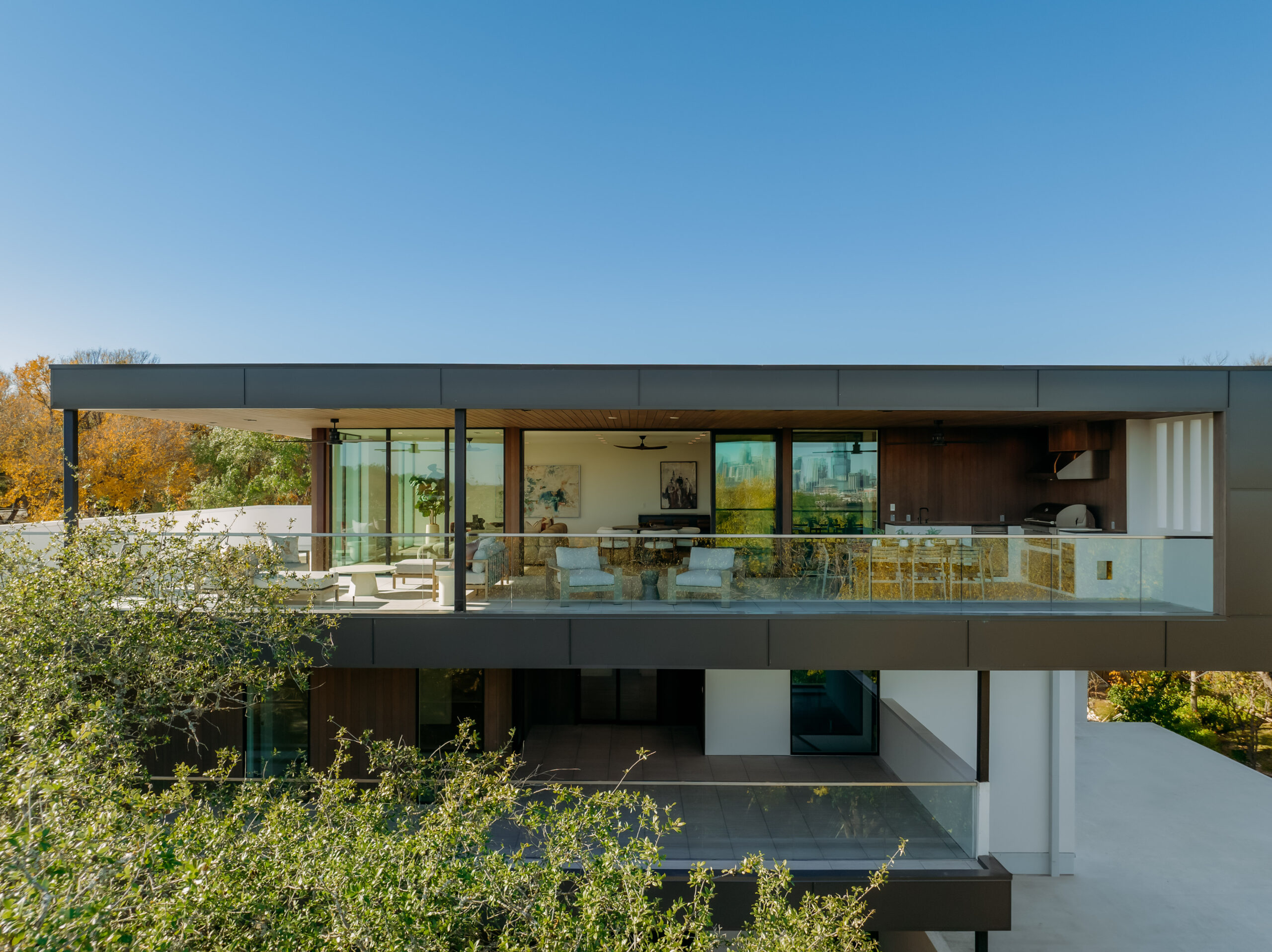 Waters Custom Homes aerial view